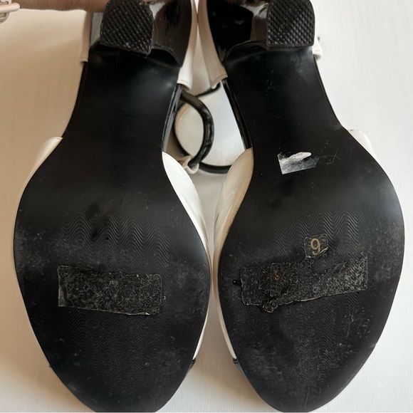 Tuxedo Black and White Patent Heels - Picture 10 of 10